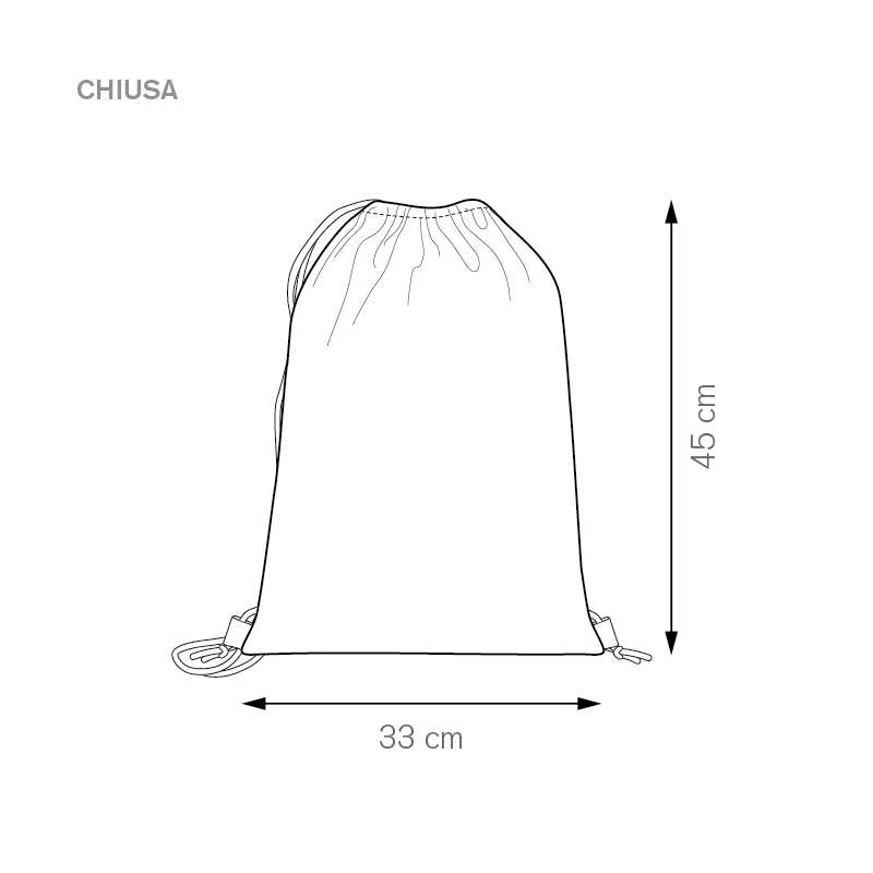 Sacca da stampare f.to 33x45 cm. - cod. PG179