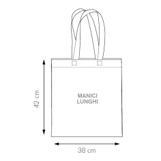 Borsa f.to 38x42 in cotone da personalizzare
