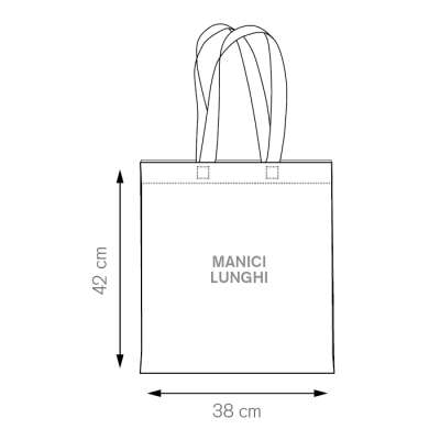 Borsa shopping in cotone organico - Violet cod. PG198 Borsa shopping in cotone organico - Violet cod. PG198