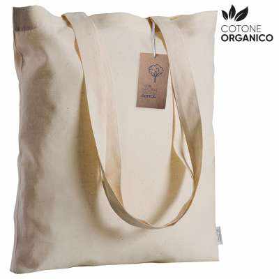 Borsa shopping in cotone organico - Violet cod. PG198 Borsa shopping in cotone organico - Violet cod. PG198