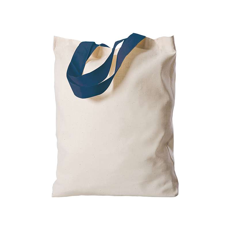 Borse con manici colorati in cotone 26x32 cm. - cod. PG201