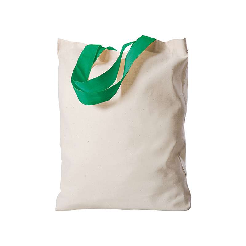 Borse con manici colorati in cotone 26x32 cm. - cod. PG201