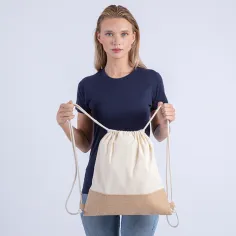 Sacca in cotone e juta f.to 38x42 cm.