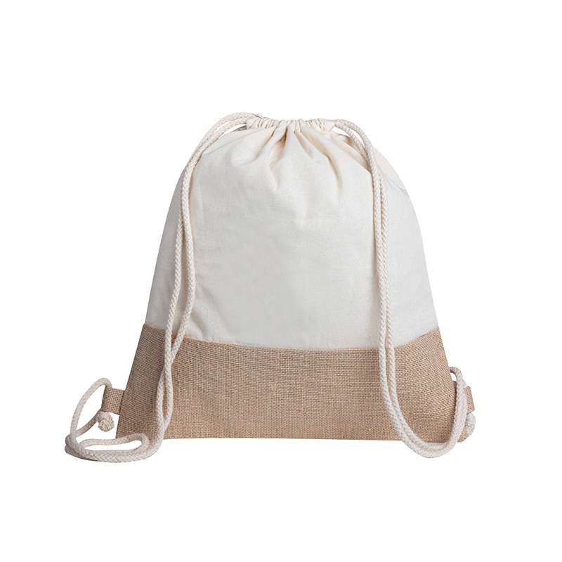 Sacca in cotone e juta f.to 38x42 cm.