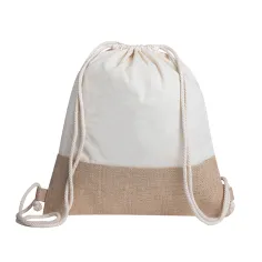 Sacca in cotone e juta f.to 38x42 cm.