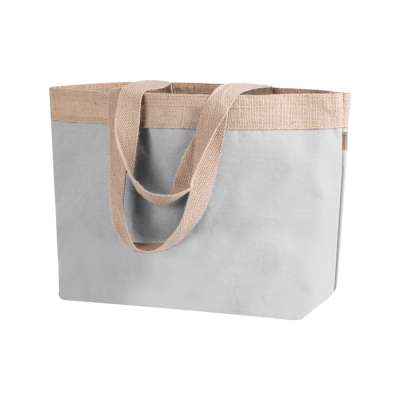 Borsa in cotone laminato e juta - James cod. PG248