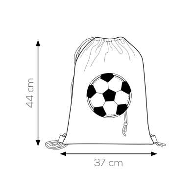 Sacca zaino bicolore nylon 190t - Goal cod. PG279
