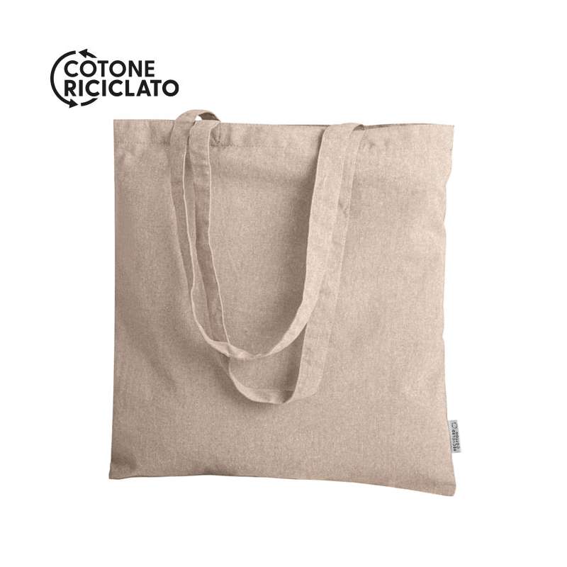 Borsa in cotone riciclato f.to 38x42 cm. - cod. PG447
