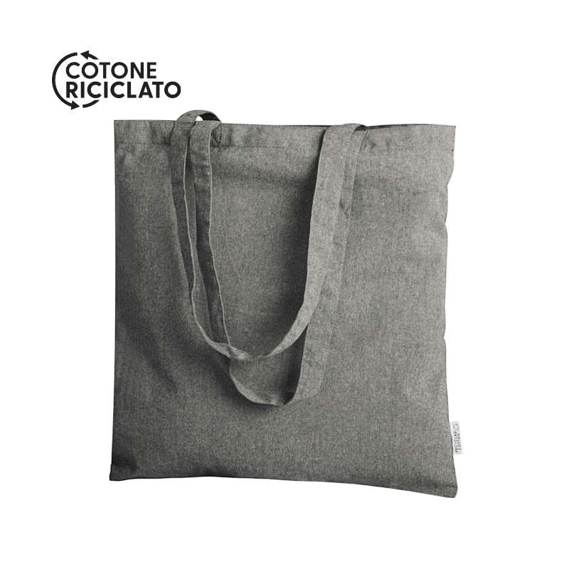 Borsa in cotone riciclato f.to 38x42 cm. - cod. PG447