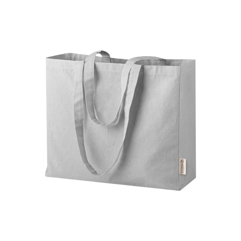 Borsa in cotone con soffietto f.to 40x35x12 cm. - cod. PG451