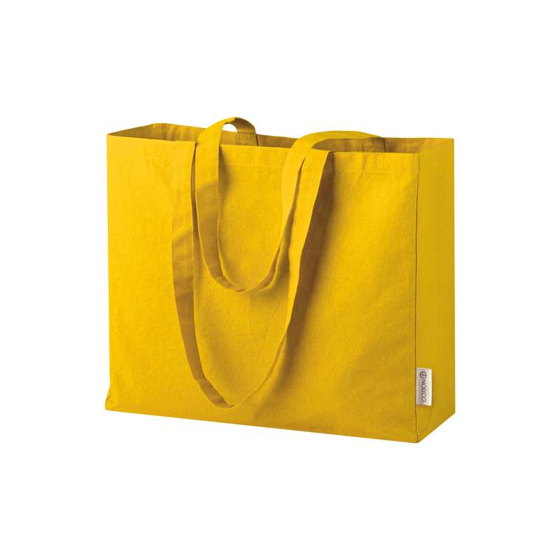 Borsa in cotone con soffietto f.to 40x35x12 cm. - cod. PG451