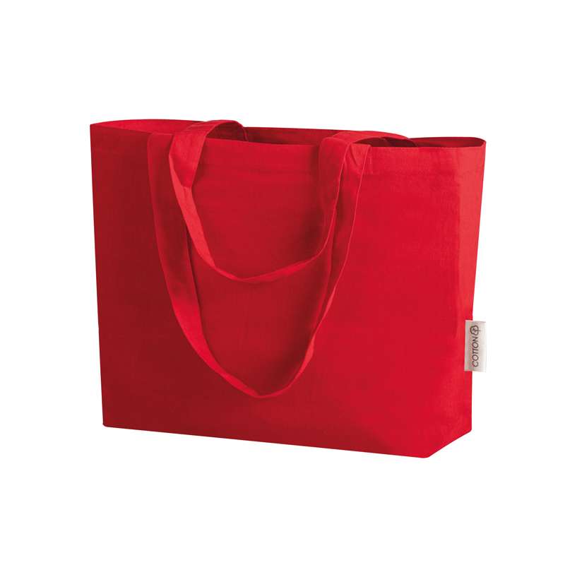Borsa in cotone colorato f.to 40x30x10 cm. - cod. PG453