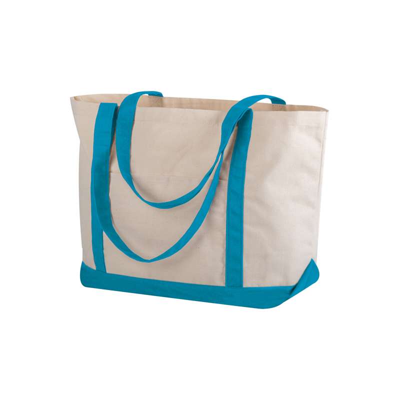 Borsa in cotone canvas f.to 50x38x18 cm.
