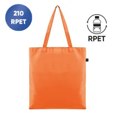 Borse in TNT con manici lunghi stampate con scritte f.to 38x42 cm.