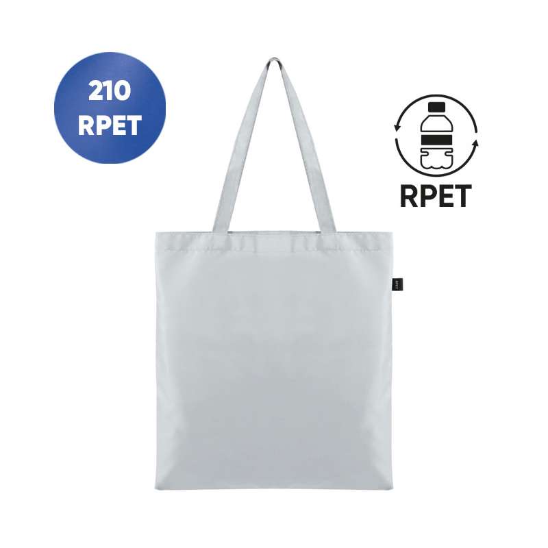 Borse in TNT con manici lunghi stampate con scritte f.to 38x42 cm. - cod. PG462