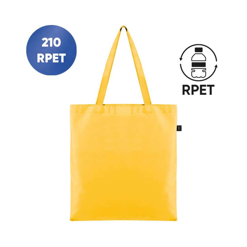 Borse in TNT con manici lunghi stampate con scritte f.to 38x42 cm. - cod. PG462