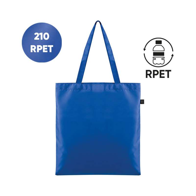 Borse in TNT con manici lunghi stampate con scritte f.to 38x42 cm. - cod. PG462