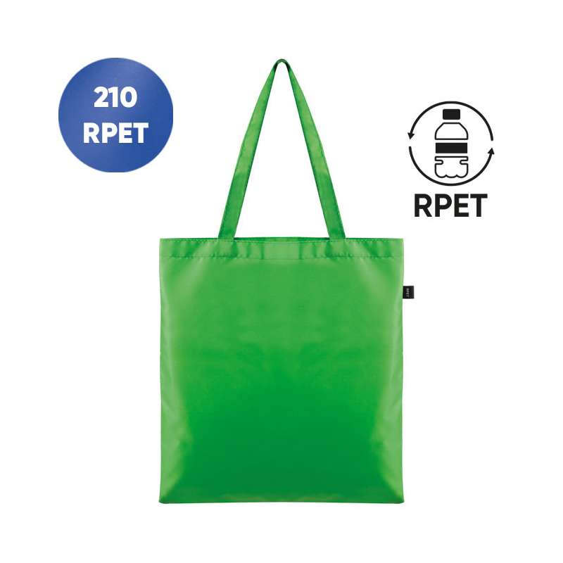 Borse in TNT con manici lunghi stampate con scritte f.to 38x42 cm. - cod. PG462