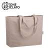 Borsa in cotone canvas riciclato f.to 50x37x15 cm.