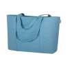 Borsa in cotone canvas con soffietto f.to 59x40x28 cm.