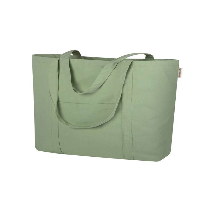 Borsa in cotone canvas con soffietto f.to 59x40x28 cm. - cod. PG499