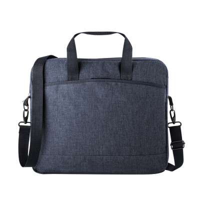 Borsa porta pc imbottita in poliestere 300d effetto melange - Montry 2 tone cod. PH204