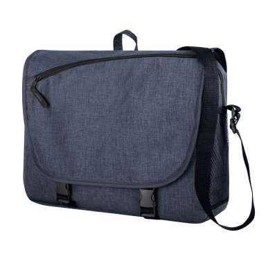 Borsa p/documenti in poliestere 300d effetto melange - Quota 2-tone cod. PH222