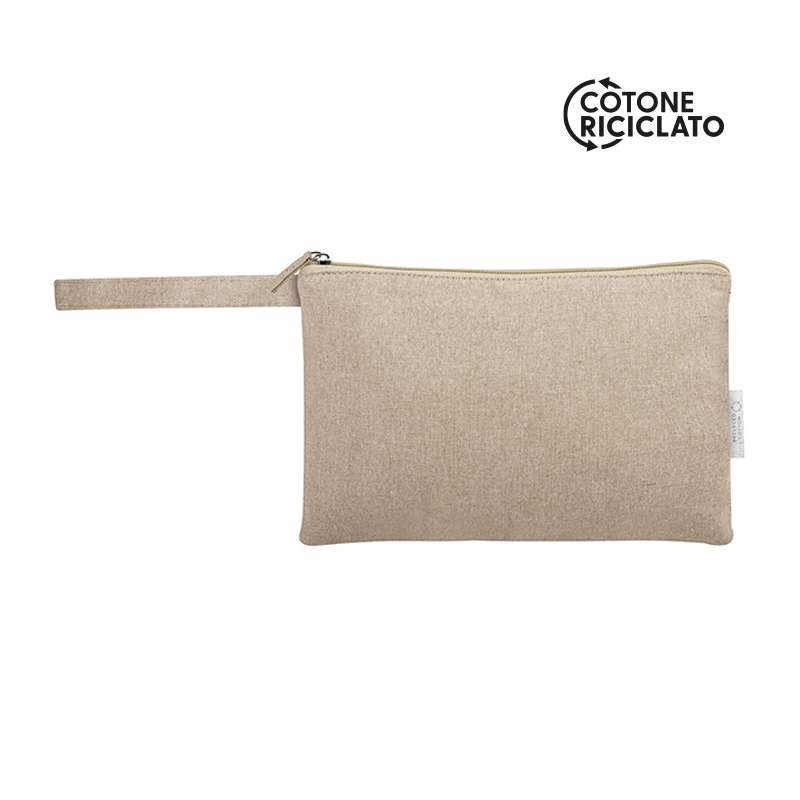Necessaire da viaggio in cotone riciclato - Camille cod. PI334