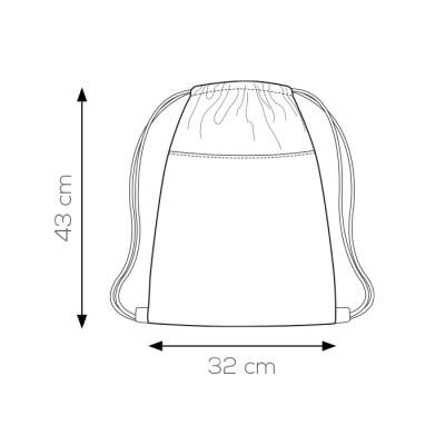 Sacca zaino con rivestimento termico nylon 210d - Frozen cod. PJ105