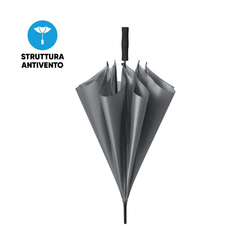 Ombrello automatico con scritte serigrafate - cod. PL085