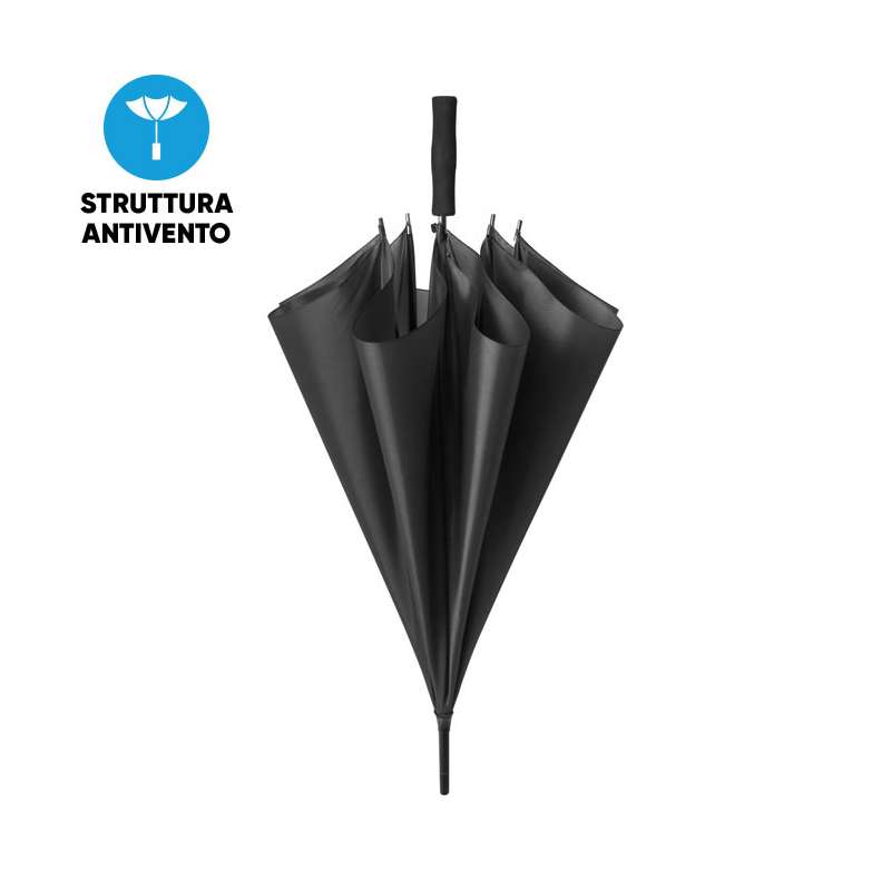 Ombrello automatico con scritte serigrafate - cod. PL085