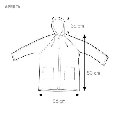 Impermeabile goffrato con cappuccio - Sailing cod. PL270
