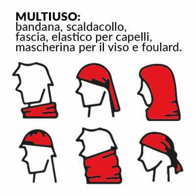 Bandana multiuso tubolare - Dakar cod. PM203