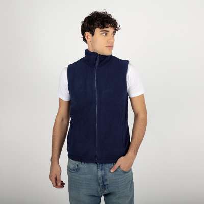 Gilet in pile antipilling con collo a lupetto - Finlandia cod. PM540