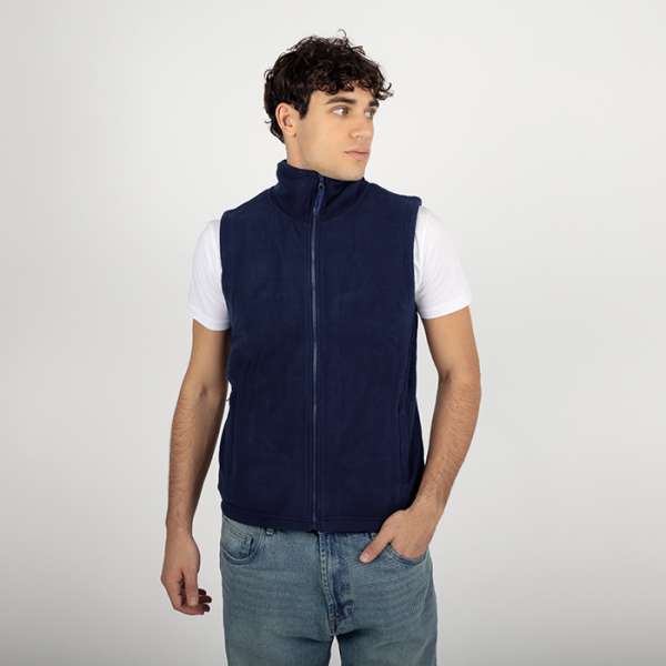 Gilet in pile antipilling con collo a lupetto - Finlandia cod. PM540