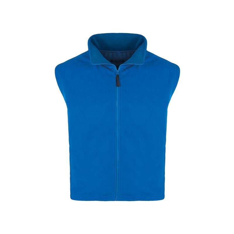 Gilet in pile da lavoro con collo a lupetto