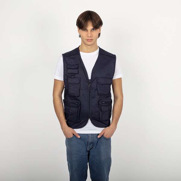 Gilet in policotton multitasche - Multiplo cod. PM811