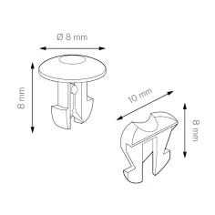 Kit fermatarga per art. pn202/pn204/pn212 - Kit cod. PN200