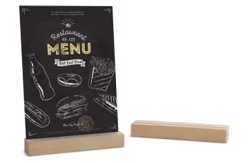 Portamenù in legno personalizzati