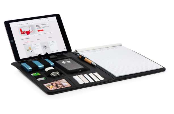 Cartelline A4 personalizzate in pelle rigenerata - FA-7685