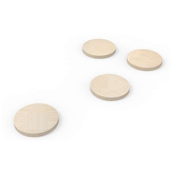 Moneta per carrello della spesa in legno - FA-9203