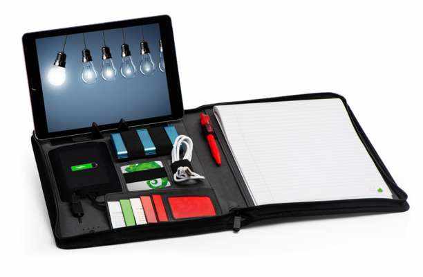Cartella portadocumenti DIN A4 con Powerbank