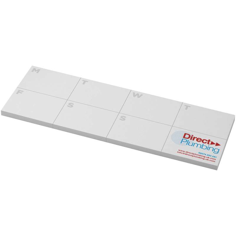 Foglietti adesivi in materiale riciclato con agenda stampata Sticky-Mate® - cod. P21297
