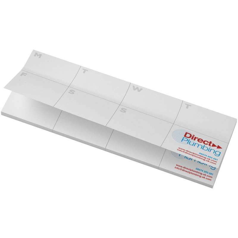 Foglietti adesivi in materiale riciclato con agenda stampata Sticky-Mate® - cod. P21297