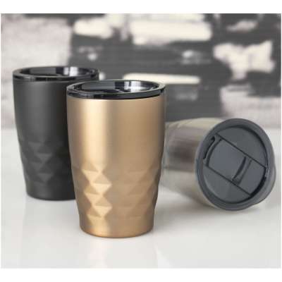 Bicchiere termico con isolamento sottovuoto Geo da 350 ml - cod. P100455 Bicchiere termico con isolamento sottovuoto Geo da 350 ml - cod. P100455