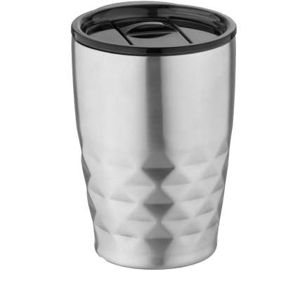 Bicchiere termico con isolamento sottovuoto Geo da 350 ml - cod. P100455 Bicchiere termico con isolamento sottovuoto Geo da 350 ml - cod. P100455
