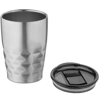 Bicchiere termico con isolamento sottovuoto Geo da 350 ml - cod. P100455 Bicchiere termico con isolamento sottovuoto Geo da 350 ml - cod. P100455