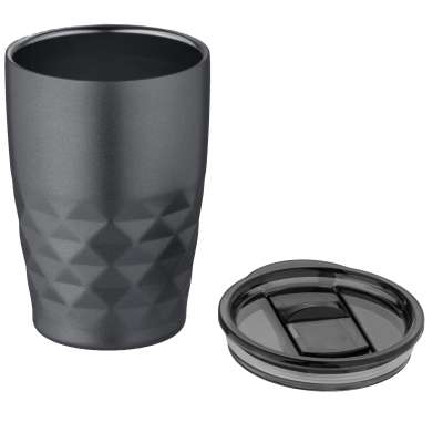 Bicchiere termico con isolamento sottovuoto Geo da 350 ml - cod. P100455 Bicchiere termico con isolamento sottovuoto Geo da 350 ml - cod. P100455