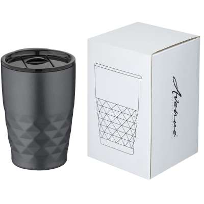 Bicchiere termico con isolamento sottovuoto Geo da 350 ml - cod. P100455 Bicchiere termico con isolamento sottovuoto Geo da 350 ml - cod. P100455