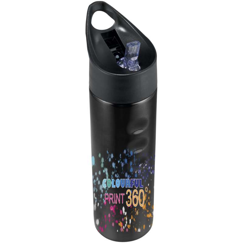Borraccia sportiva in acciaio da 750 ml personalizzata con scritte - cod. P100464
